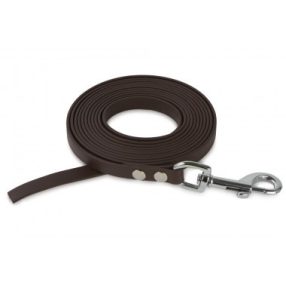 Firedog BioThane póráz 13 mm 1 m fogó nélkül dark brown