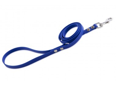 Firedog BioThane póráz 13 mm 1,2 m fogóval & D-ring blue