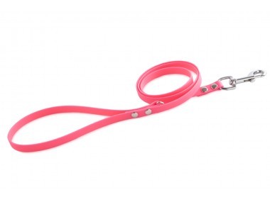 Firedog BioThane póráz 13 mm 1,2 m fogóval & D-ring pink