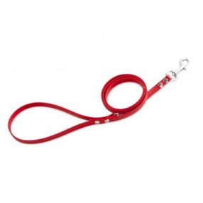 Firedog BioThane póráz 13 mm 1,2 m fogóval & D-ring red