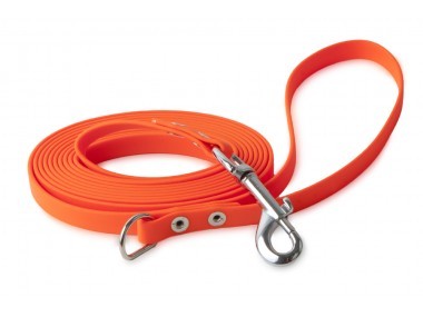 Firedog BioThane póráz 13 mm 2 m fogóval & D-ring orange