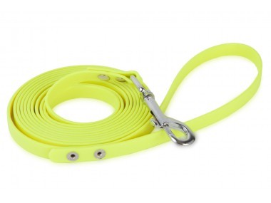 Firedog BioThane póráz 13 mm 3 m fogóval neon yellow