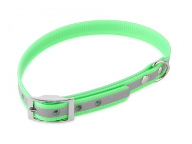 Firedog BioThane nyakörv Basic Fényvisszaverő 19 mm 30-38 cm light green