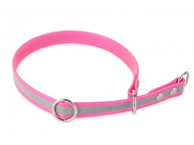 Firedog BioThane nyakörv Sport Fényvisszaverő 19 mm 40 cm pink