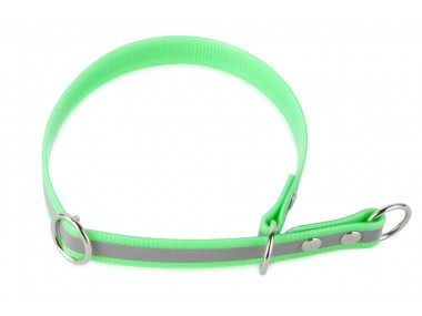 Firedog BioThane nyakörv Sport Fényvisszaverő 19 mm 55 cm light green