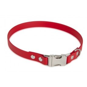 Firedog BioThane nyakörv Clip 19 mm 35 cm red