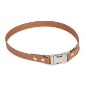 Firedog BioThane nyakörv Clip 19 mm 36 cm light brown