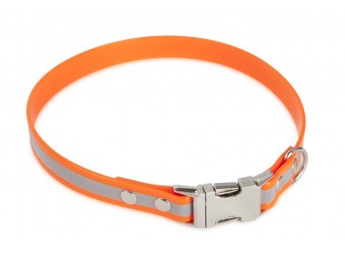 Firedog BioThane nyakörv Clip Fényvisszaverő 19 mm 35 cm orange