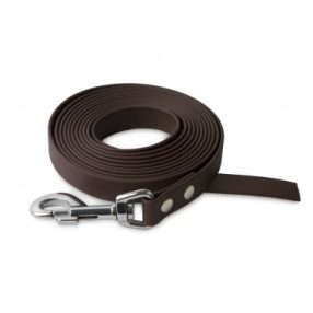 Firedog BioThane póráz 19 mm 1 m fogó nélkül dark brown