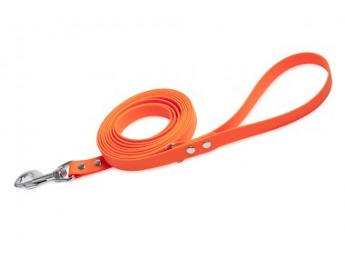 Firedog BioThane póráz 19 mm 1,2 m fogóval & D-ring orange