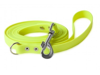 Firedog BioThane póráz 19 mm 1,2 m fogóval & D-ring neon yellow