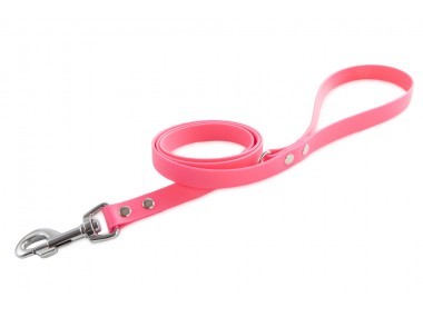 Firedog BioThane póráz 19 mm 1,2 m fogóval & D-ring pink