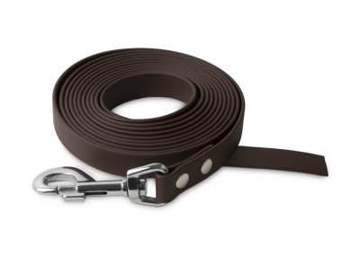 Firedog BioThane póráz 19 mm 2 m fogó nélkül dark brown