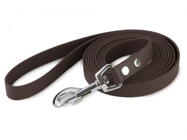 Firedog BioThane póráz 19 mm 3 m fogóval dark brown