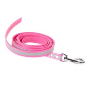   Firedog BioThane póráz Fényvisszaverő 19 mm 1 m fogó nélkül pink