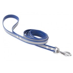   Firedog BioThane póráz Fényvisszaverő 19 mm 1,2 m fogóval blue