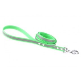   Firedog BioThane póráz Fényvisszaverő 19 mm 1,2 m fogóval light green