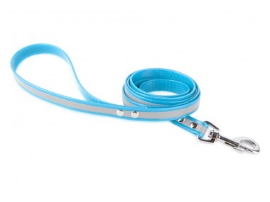 Firedog BioThane póráz Fényvisszaverő 19 mm 1,2 m fogóval turquois