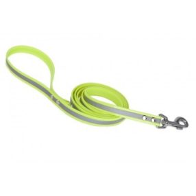   Firedog BioThane póráz Fényvisszaverő 19 mm 2 m fogóval & D-ring yellow