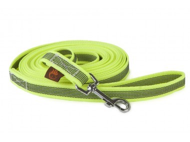 Firedog Gumírozott póráz 20 mm 2 m fogóval neon yellow