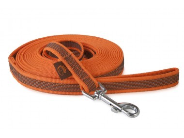 Firedog Gumírozott póráz 20 mm 3 m fogóval orange