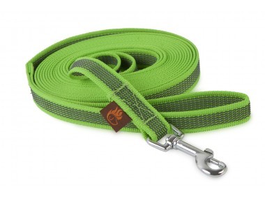 Firedog Gumírozott póráz 20 mm 3 m fogóval neon green