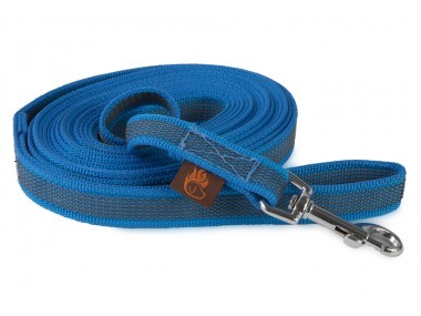 Firedog Gumírozott póráz 20 mm 3 m fogóval blue