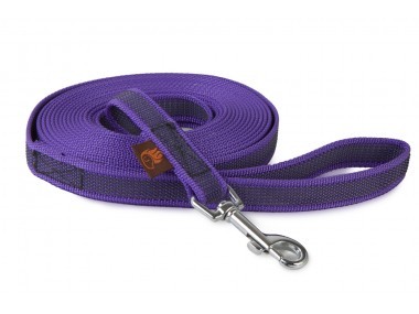 Firedog Gumírozott póráz 20 mm 3 m fogóval violet