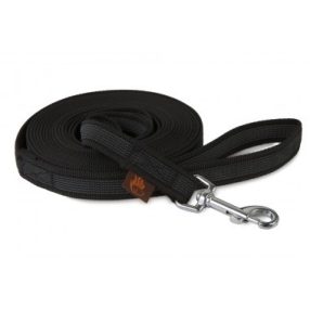 Firedog Gumírozott póráz 20 mm 5 m fogóval black