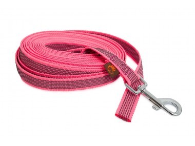 Firedog Nyomkövető Gumírozott póráz 20 mm classic karabíner 5 m pink