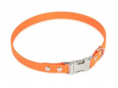 Firedog BioThane nyakörv Clip 25 mm 35 cm orange