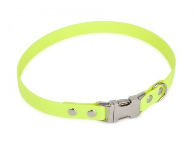 Firedog BioThane nyakörv Clip 25 mm 35 cm neon yellow