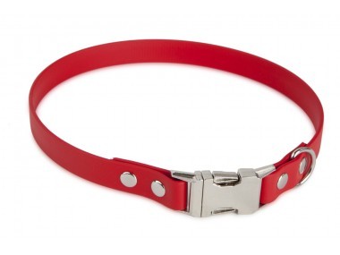 Firedog BioThane nyakörv Clip 25 mm 35 cm red