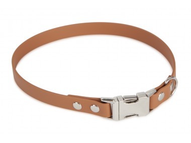 Firedog BioThane nyakörv Clip 25 mm 35 cm light brown