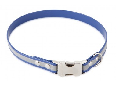 Firedog BioThane nyakörv Clip Fényvisszaverő 25 mm 35 cm blue