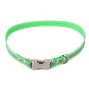   Firedog BioThane nyakörv Clip Fényvisszaverő 25 mm 48 cm light green