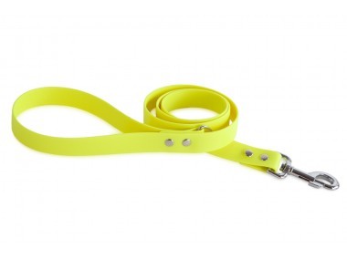 Firedog BioThane póráz 25 mm 3 m fogóval & D-ring neon yellow