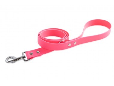 Firedog BioThane póráz 25 mm 3 m fogóval & D-ring pink