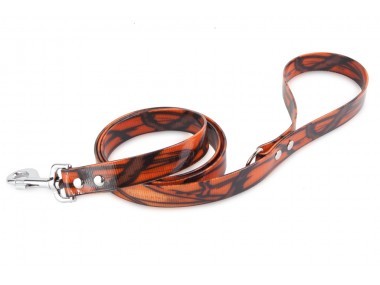 Firedog BioThane póráz 25 mm 1,2 m fogóval & D-ring camo orange