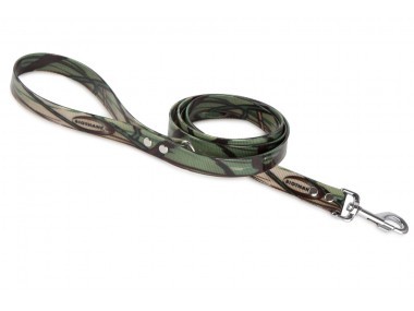 Firedog BioThane póráz 25 mm 2 m fogóval & D-ring camo olive