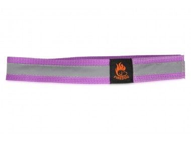 Firedog Fényvisszaverő nyakörv tépőzárral 30 mm 35 cm lilac