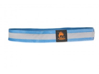 Firedog Fényvisszaverő nyakörv tépőzárral 30 mm 40 cm light blue