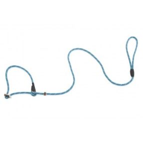   Firedog Moxon retriever póráz Profi 6 mm 130 cm aqua blue/black dupla agancs stoppal