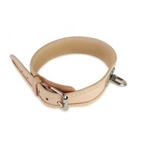 Véreb/utánkereső bőr nyakörv 65 cm nature