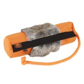   Firedog Tölthető dummy large orange nyúl szőrme rátéttel