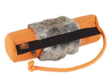 Firedog Tölthető dummy large orange nyúl szőrme rátéttel