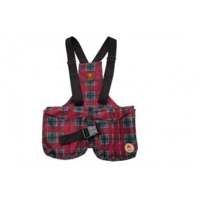   Firedog Dummytartó mellény Trainer M red tartan with plastic buckle