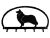 Dog Key Rack Rough Collie