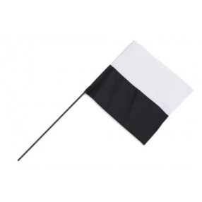 Firedog Marking flag black/white 1 pc.