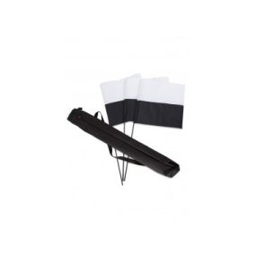 Firedog Marking flag set black/white 3 pcs.+ bag